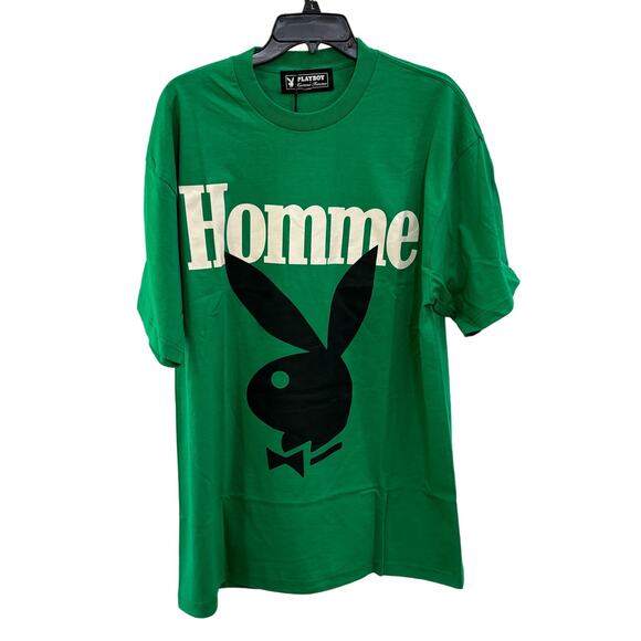 Homme + Femme "Twisted Bunny" Tee Green XL - Picture 2 of 5